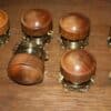 Set 4 pairs timber handles