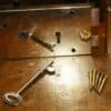Brass rim lock