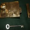 Brass rim lock