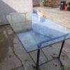 Glass Topped Table