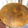 Round Victorian tilt topped oak table