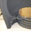 Victorian cast iron horseshoe grate