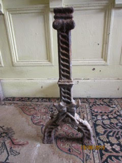 Pair 18th Century Style Cast Iron Victorian