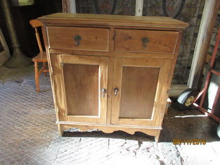 Pine kitchen cupboard