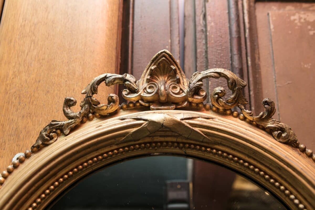 Oak half glazed door