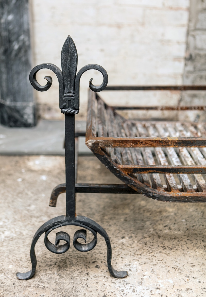 Large wrought iron dog basket