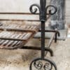 Large wrought iron dog basket