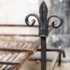 Large wrought iron dog basket