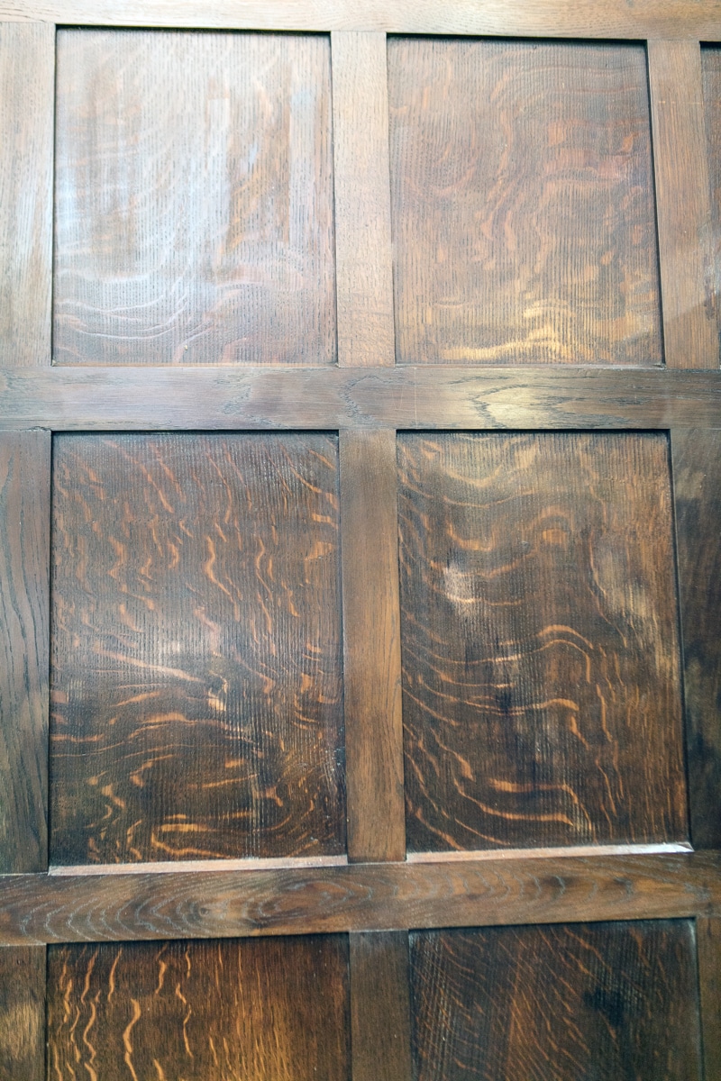 50 ft full height oak panelling