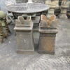 Set of 5 crown chimney pots