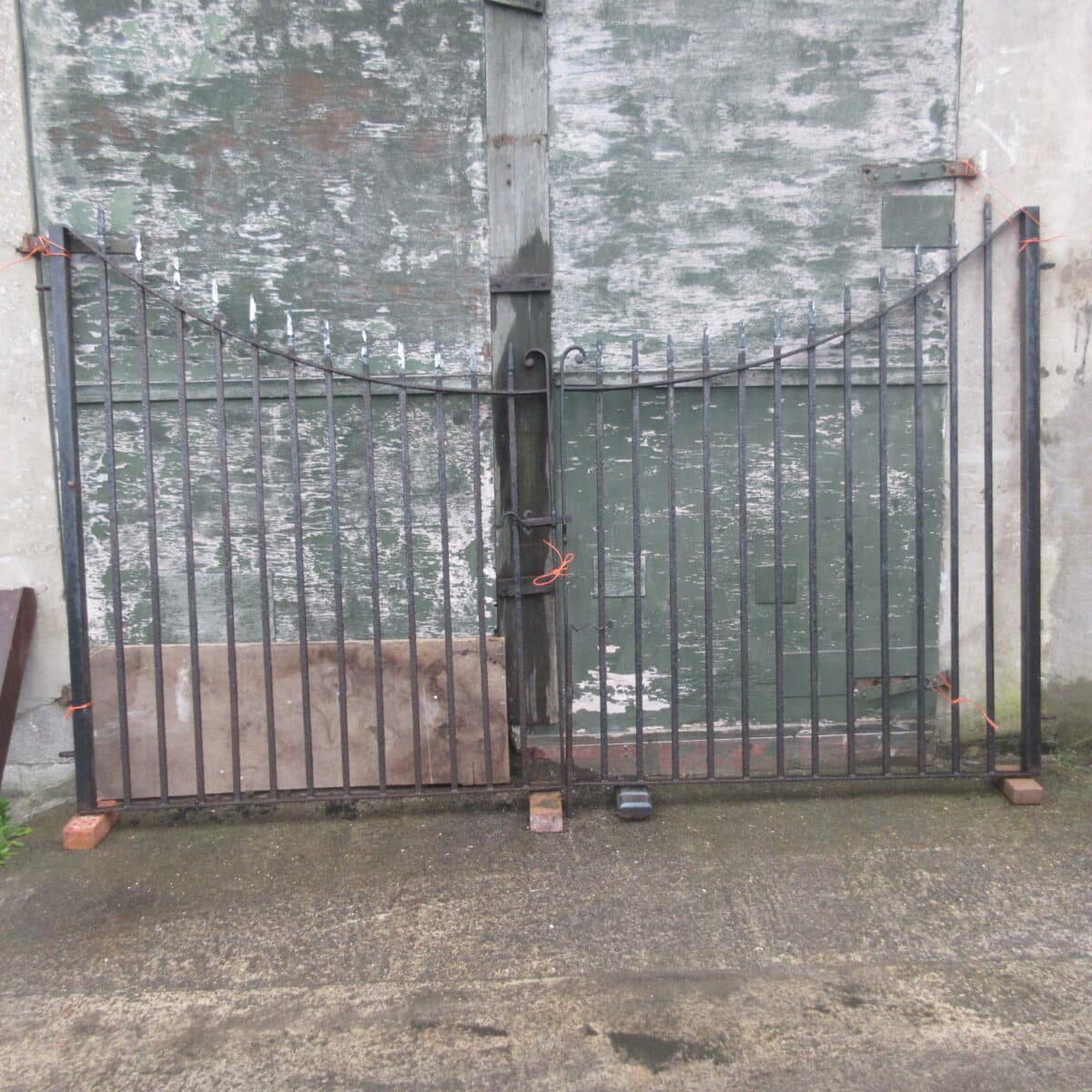 Pair wrought iron driveway gates