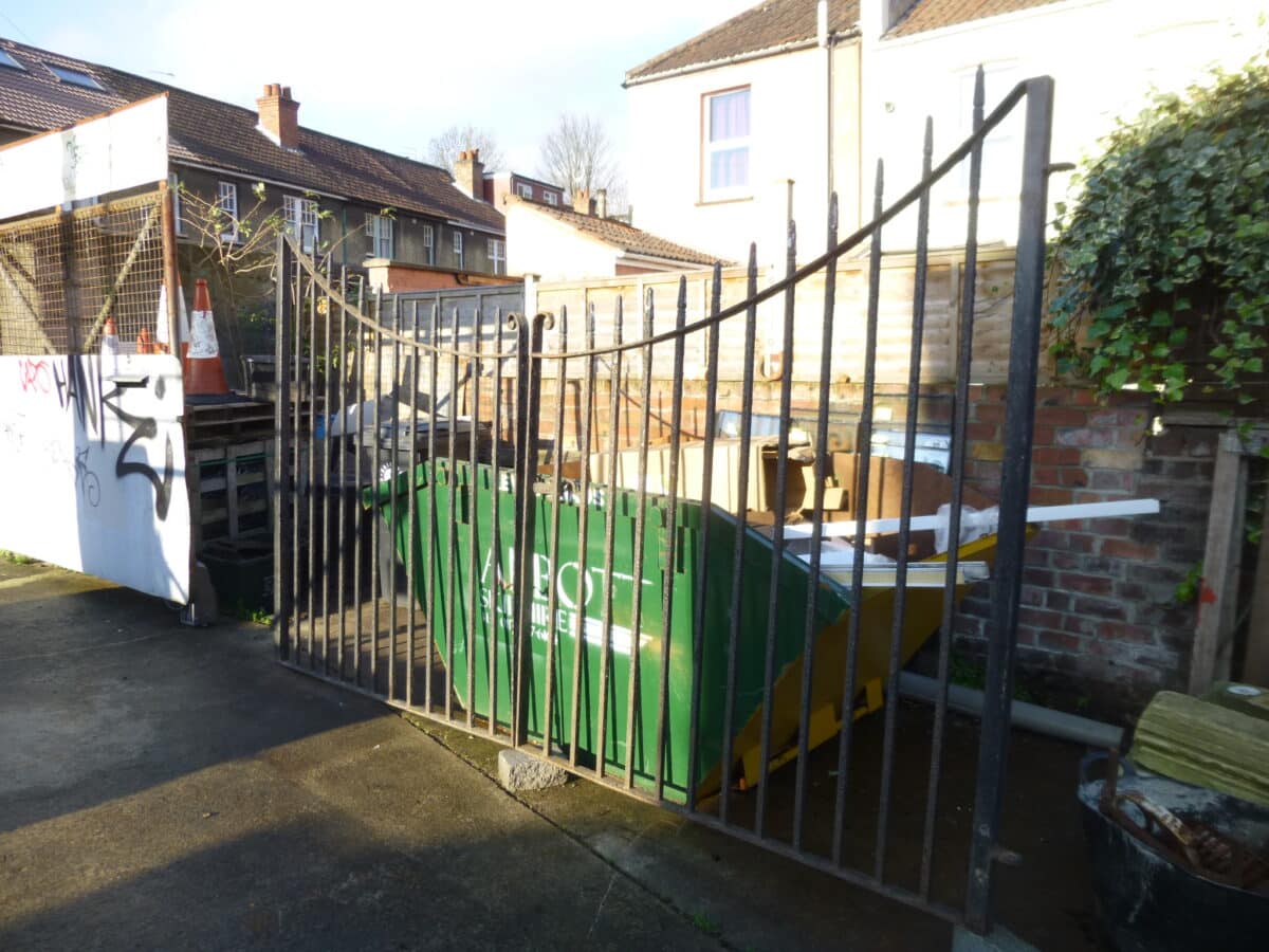 Pair wrought iron driveway gates