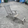 Teak sun lounger