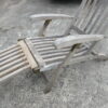 Teak sun lounger