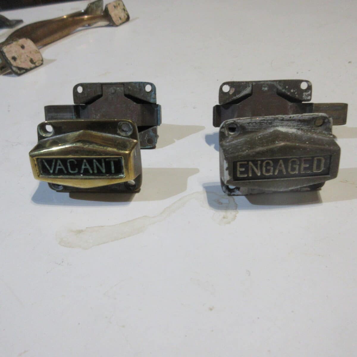 Brass vacant - engaged lock