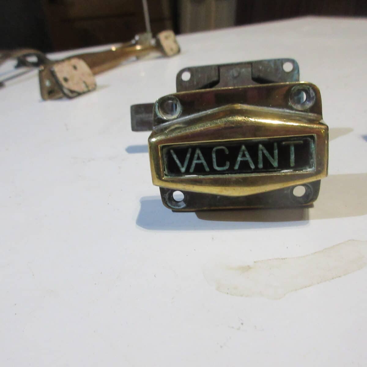 Brass vacant - engaged lock