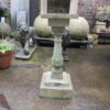 Limestone bird bath