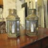 Pair of period brass wall lanterns